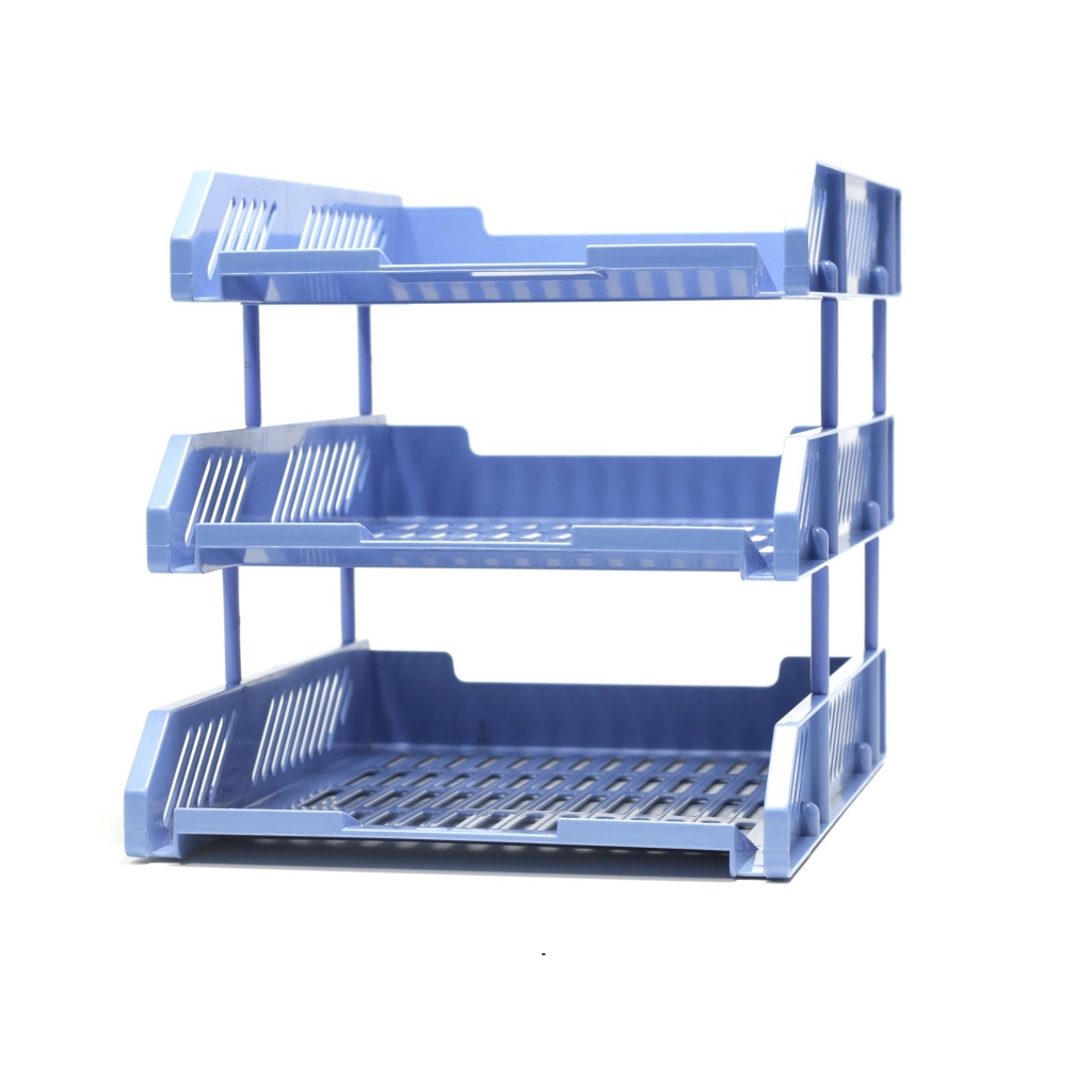 Khay tài liệu 3 tầng TCT 230 mầu Xanh