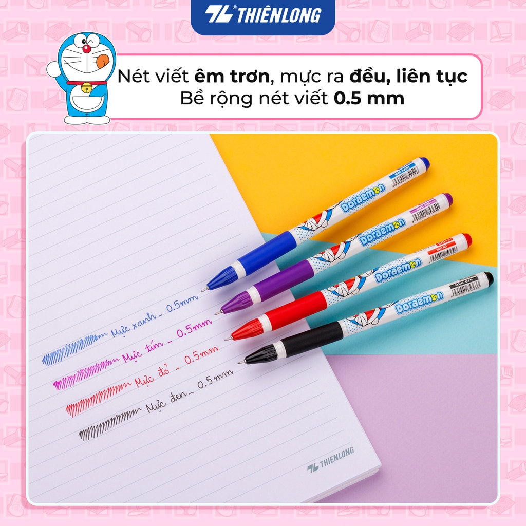 Bút Gel Thiên Long Doraemon GEL-012/DO (màu tím)