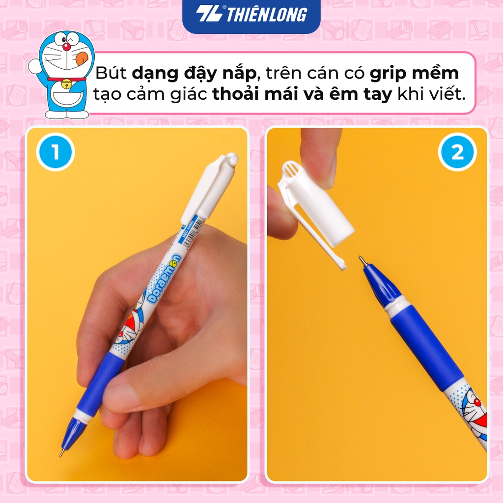 Bút Gel Thiên Long Doraemon GEL-012/DO (màu tím)