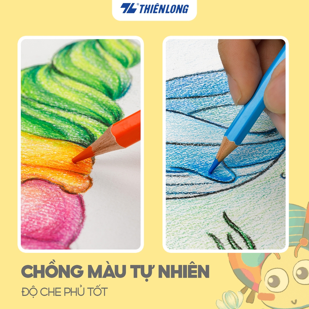 Bút chì màu chuyên nghiệp dạng ống 24 màu Thiên Long Colokit CPC-C021 - Tiêu chuẩn châu Âu