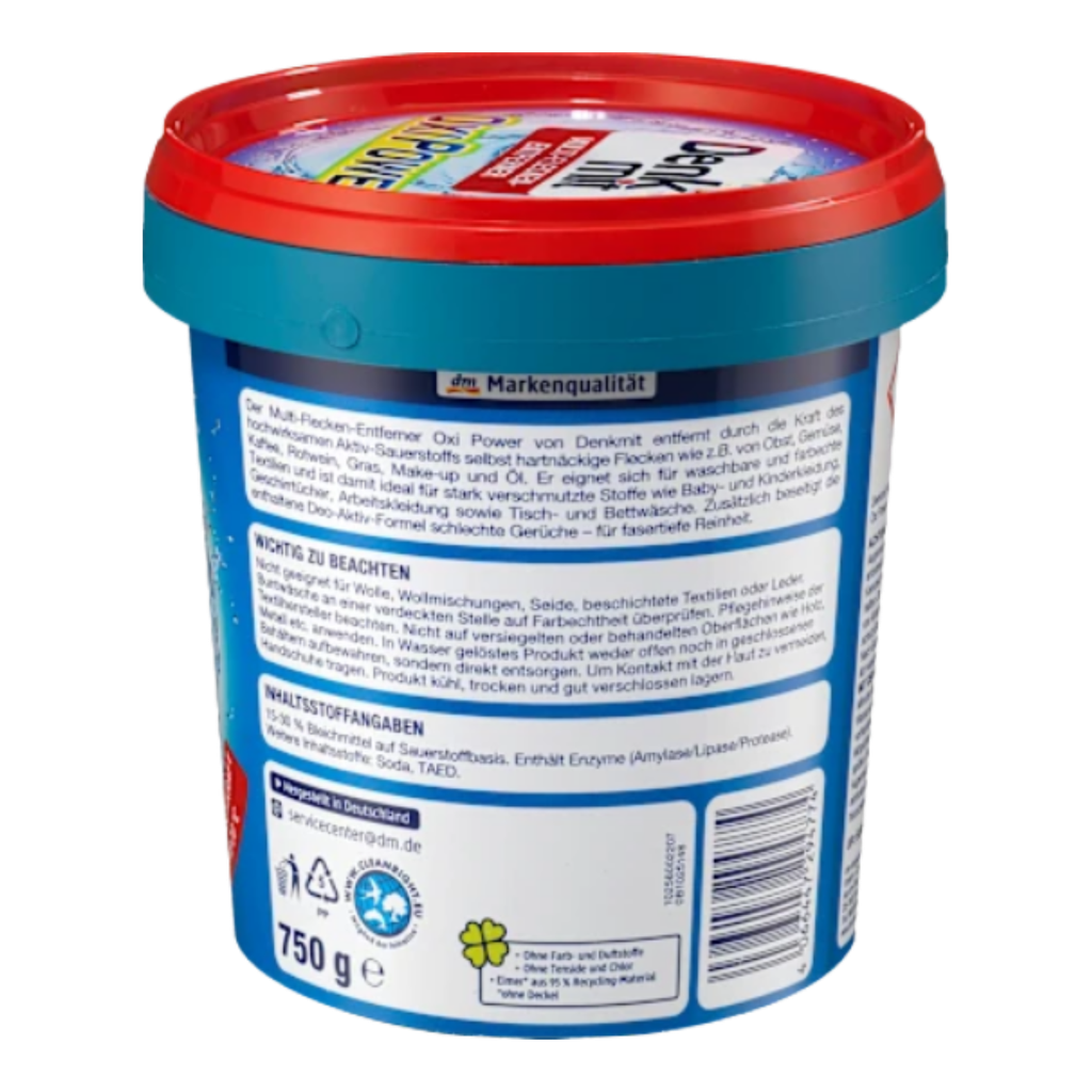 Bột tẩy trắng quần áo Denkmit Oxi Power 750g