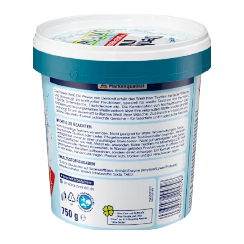 Bột tẩy trắng quần áo Denkmit Oxi Power 750g