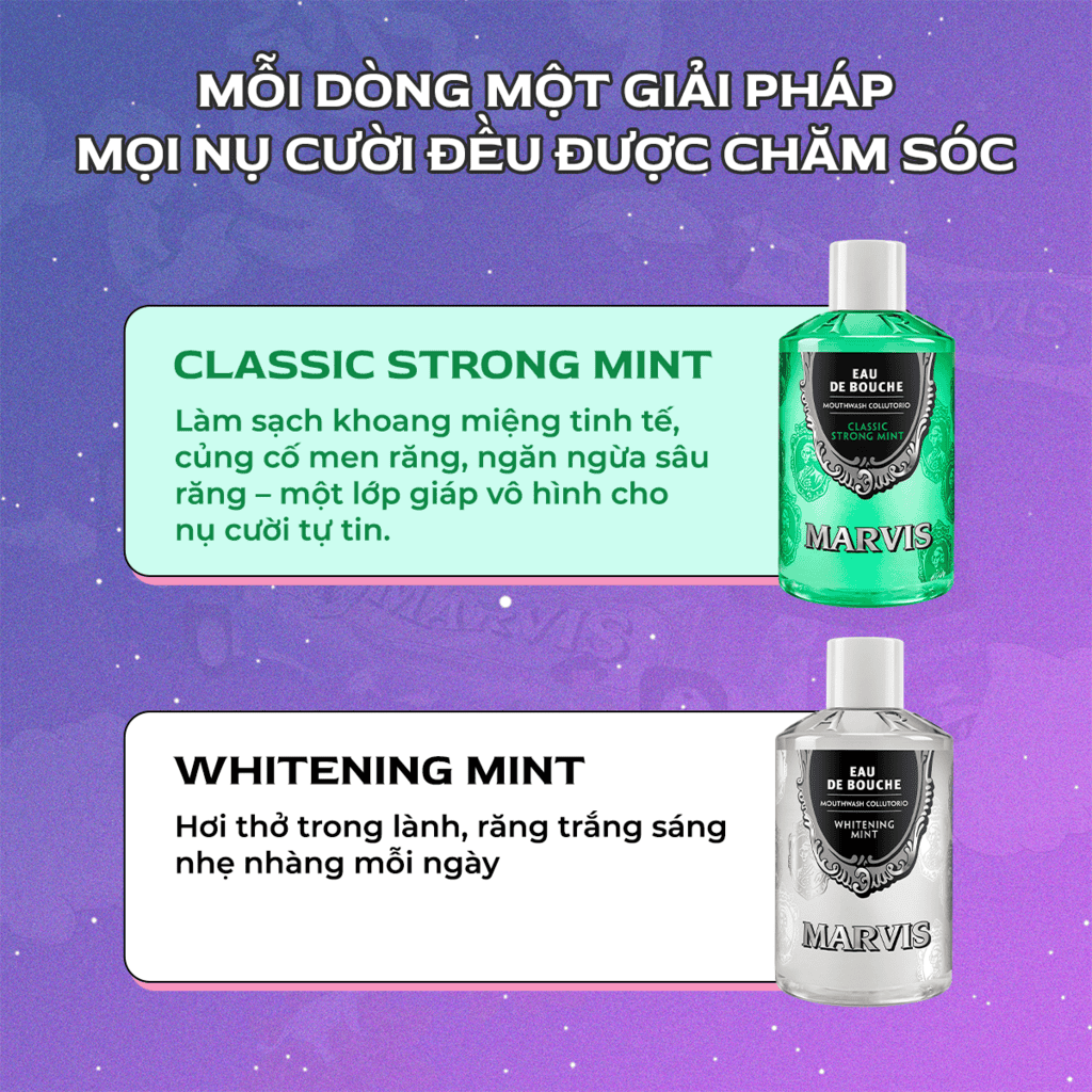 Nước súc miệng Marvis