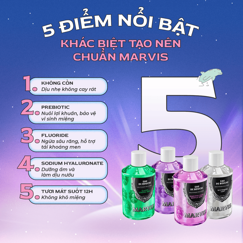 Nước súc miệng Marvis