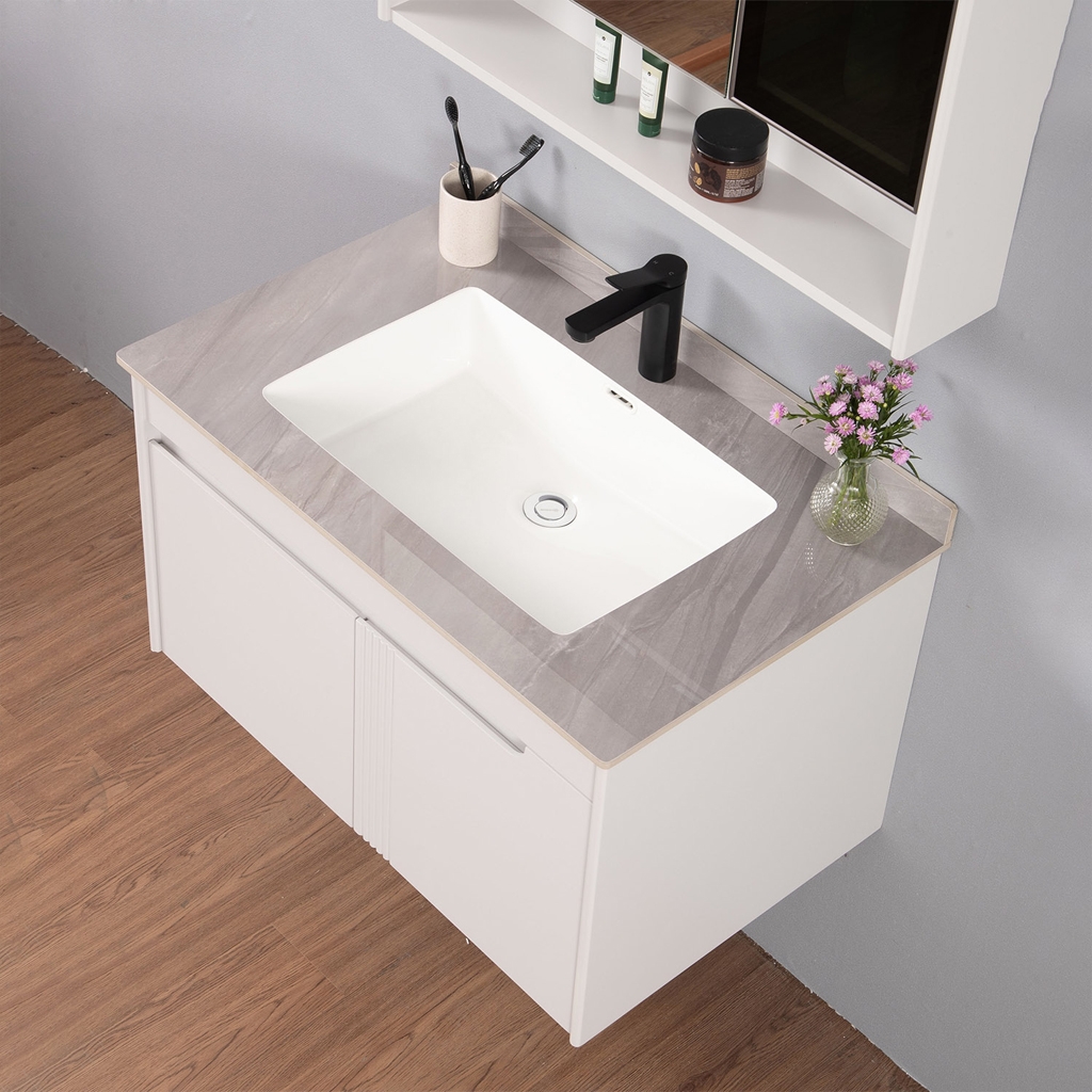 Bộ tủ chậu lavabo, tủ gương phòng tắm MW2805