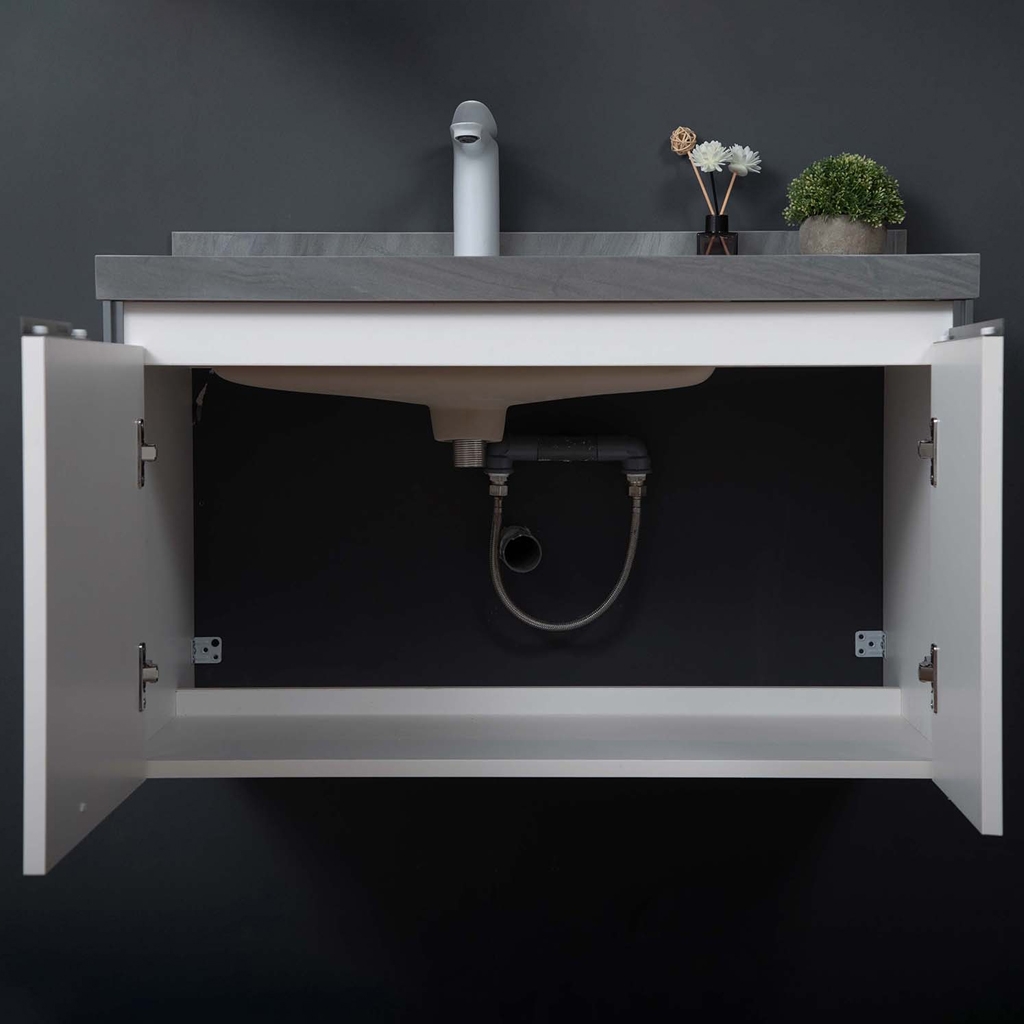 Bộ tủ chậu lavabo, tủ gương phòng tắm MW6631