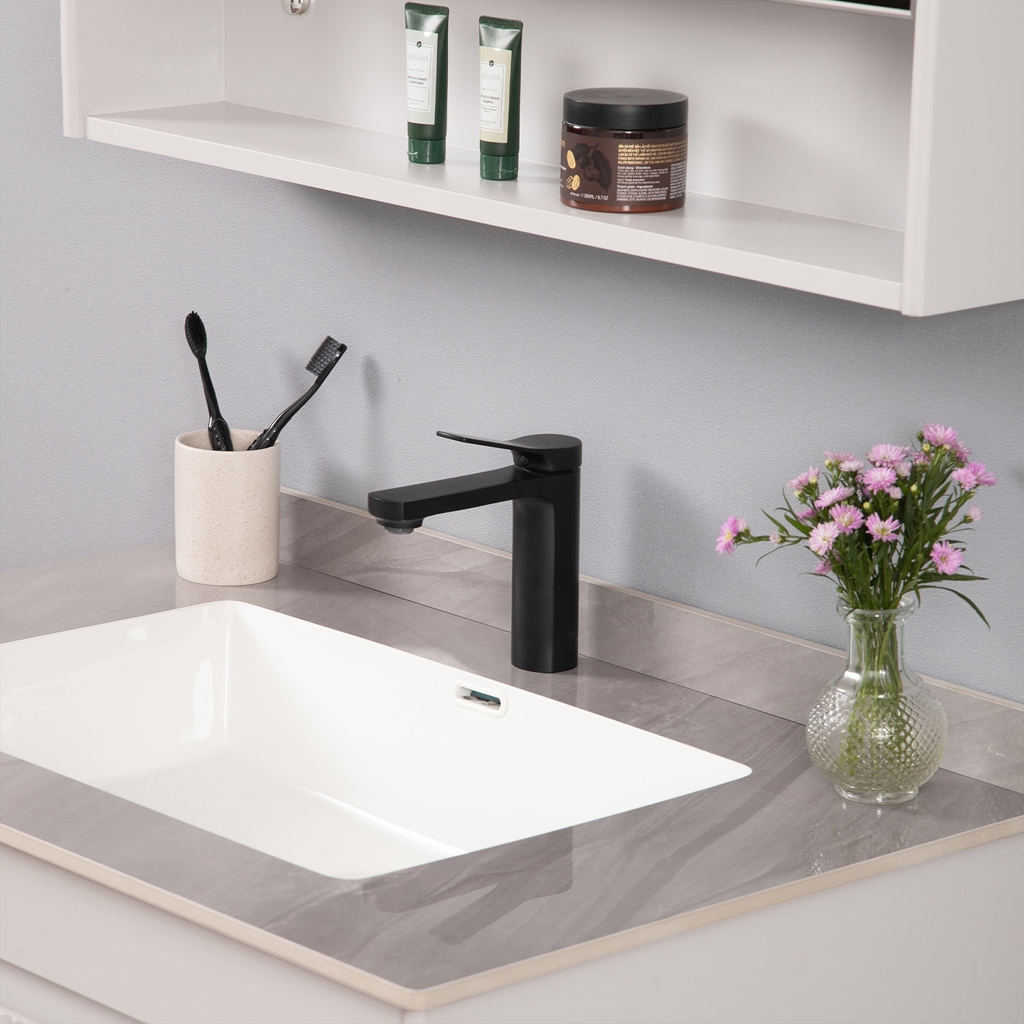 Bộ tủ chậu lavabo, tủ gương phòng tắm MW2805