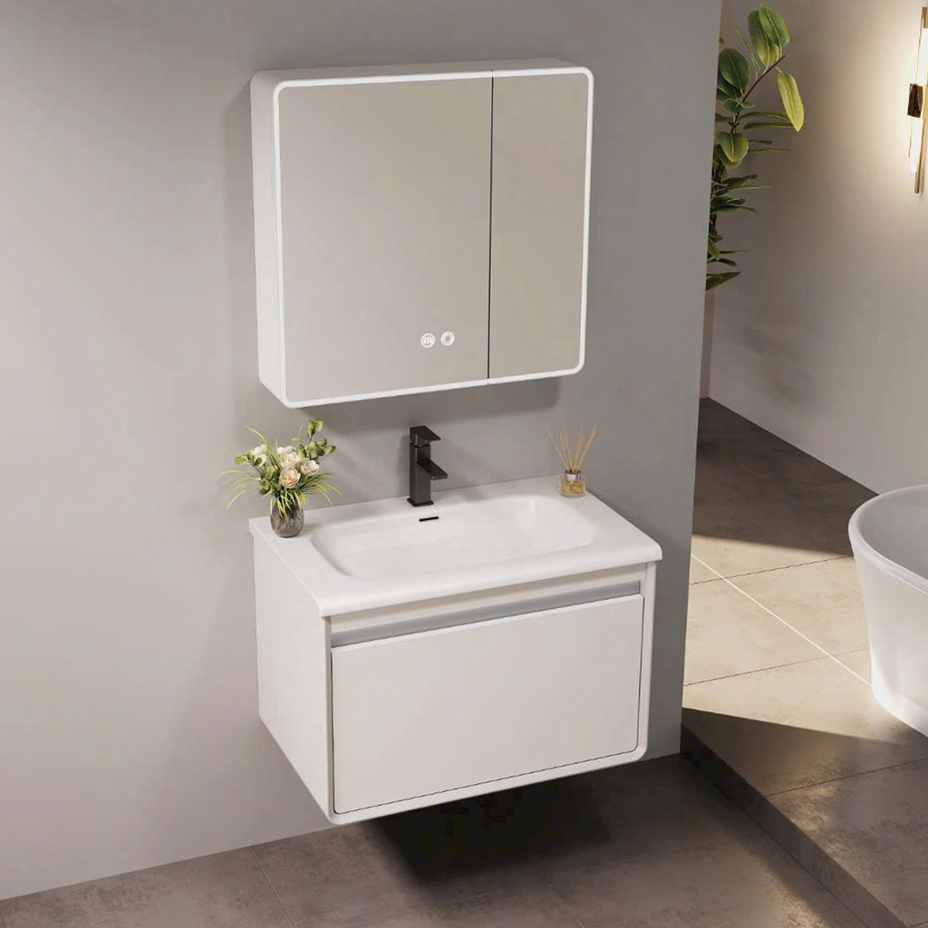 Bộ tủ chậu lavabo, tủ gương phòng tắm CR-808