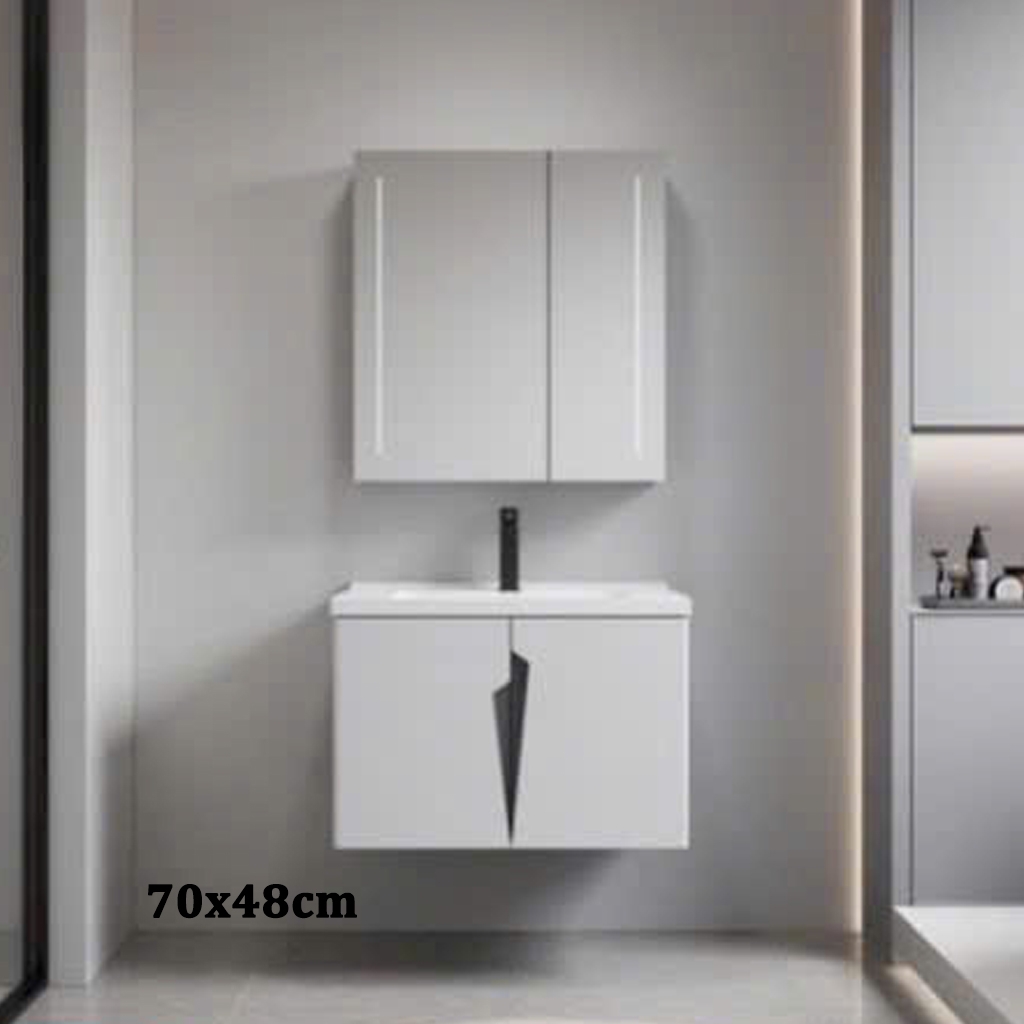 Bộ tủ chậu lavabo, tủ gương phòng tắm CR-285