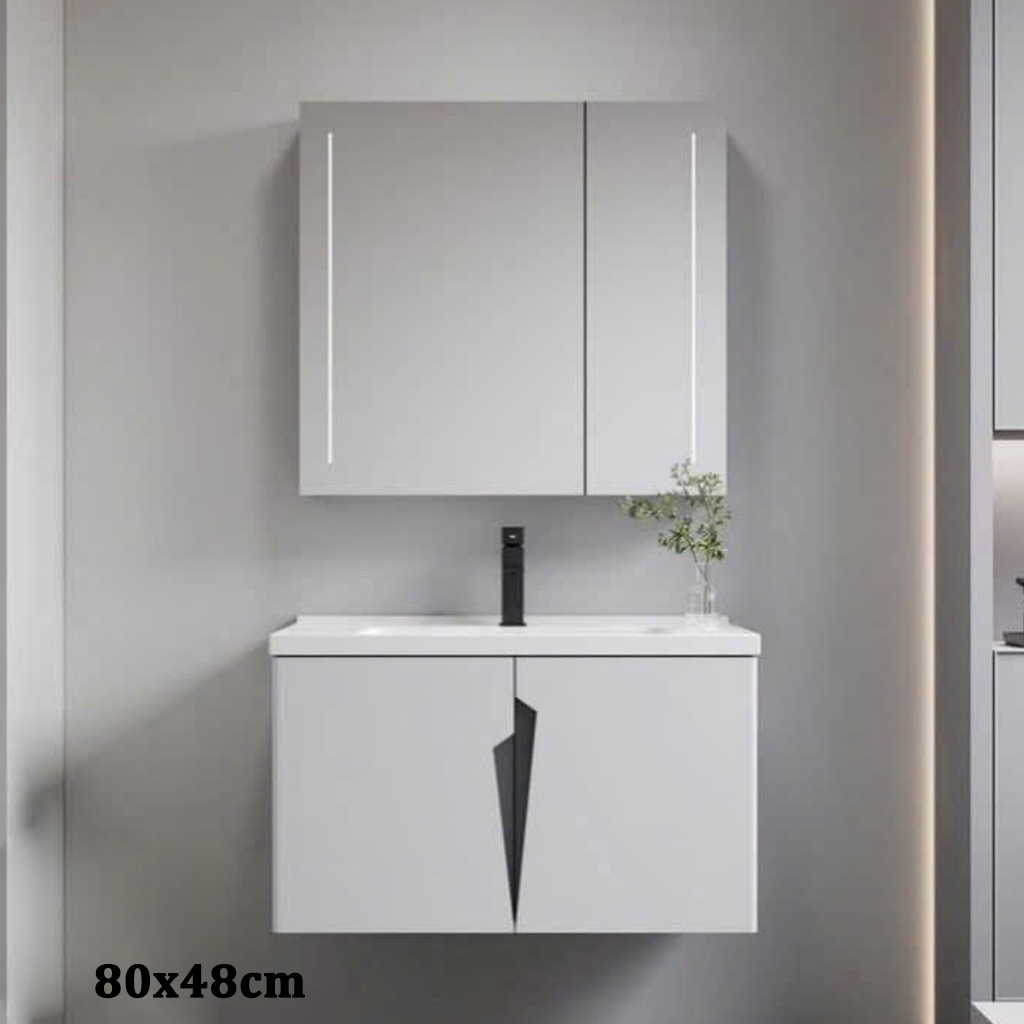 Bộ tủ chậu lavabo, tủ gương phòng tắm CR-285
