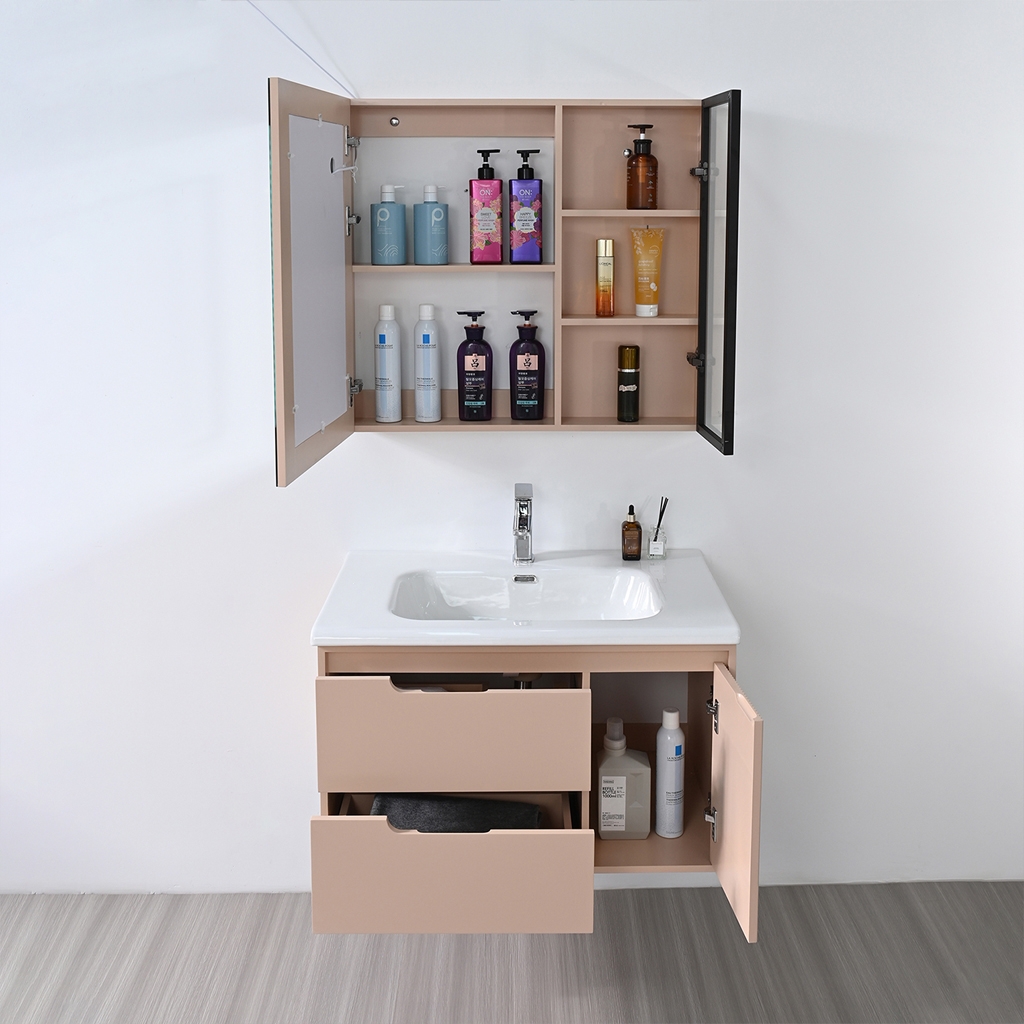 Bộ tủ chậu lavabo, tủ gương phòng tắm MW2820