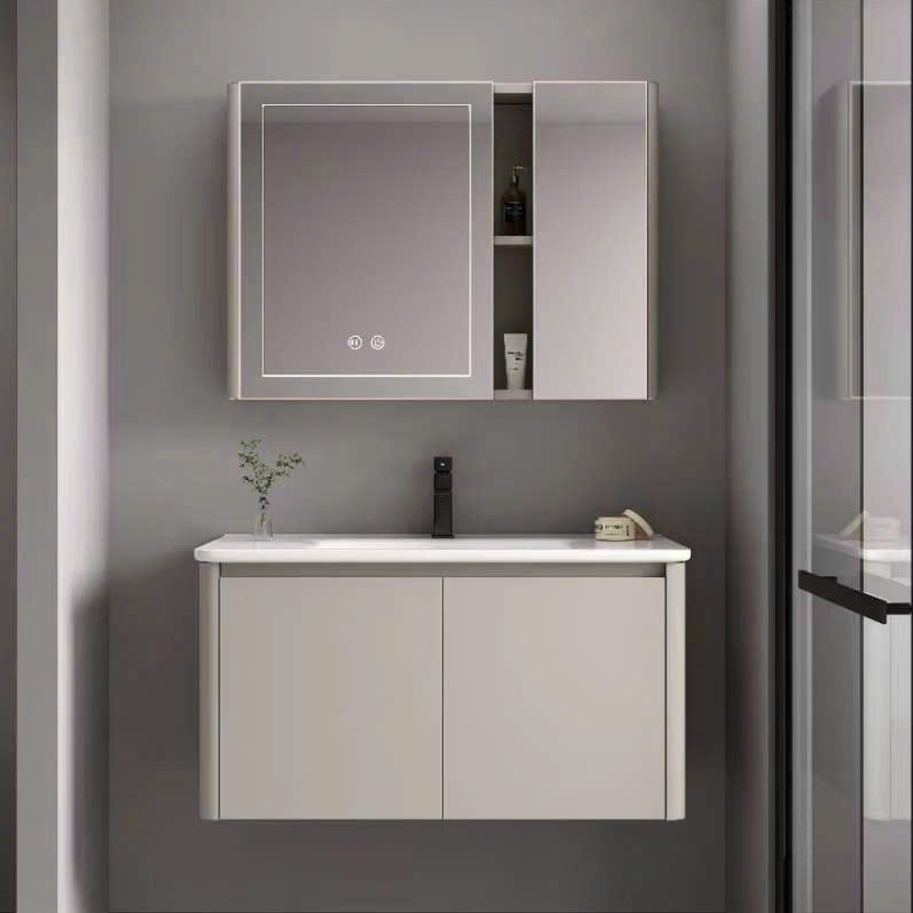 Bộ tủ chậu lavabo, tủ gương phòng tắm CR-512