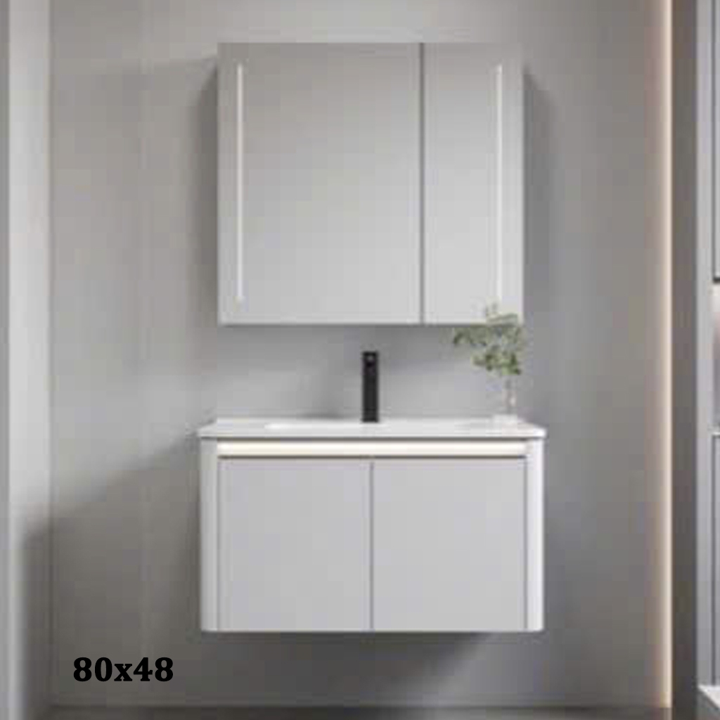 Bộ tủ chậu lavabo, tủ gương phòng tắm CR-286