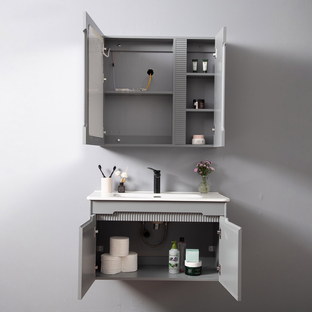 Bộ tủ chậu lavabo, tủ gương phòng tắm MW2701