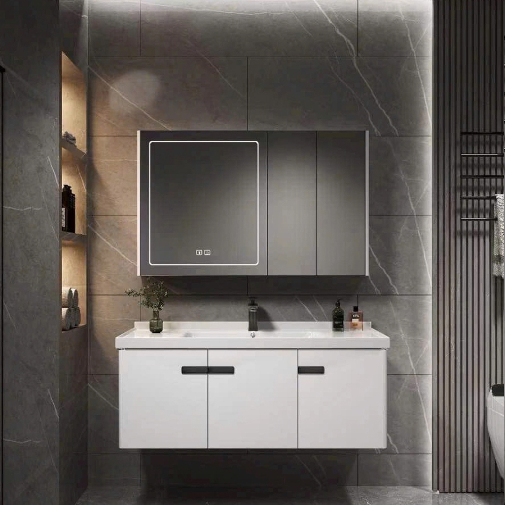 Bộ tủ chậu lavabo, tủ gương phòng tắm CR-237