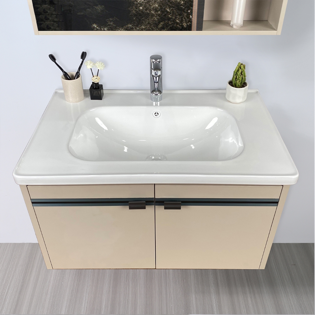 Bộ tủ chậu lavabo, tủ gương phòng tắm MW2702