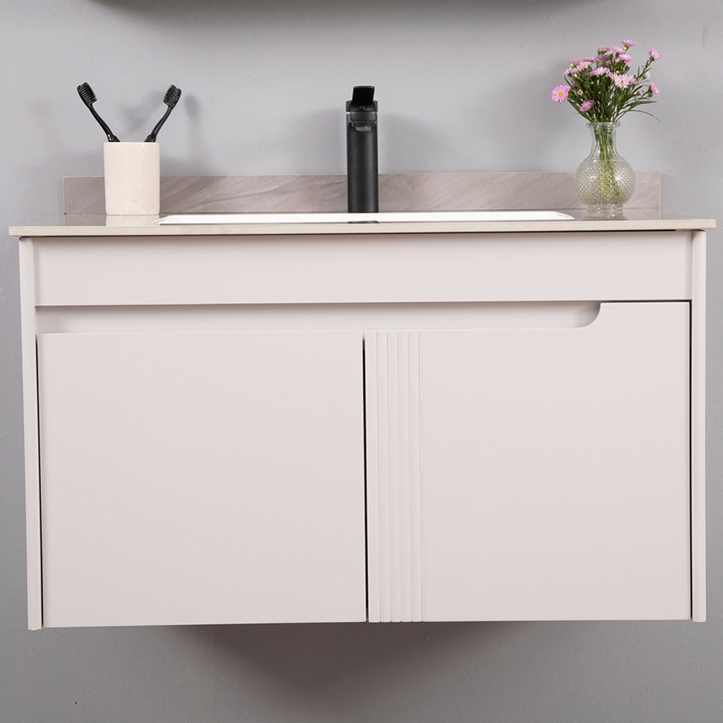 Bộ tủ chậu lavabo, tủ gương phòng tắm MW2805