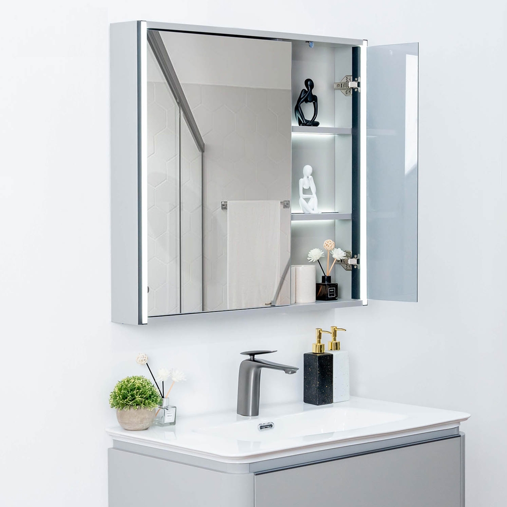 Bộ tủ chậu lavabo, tủ gương phòng tắm MW6632