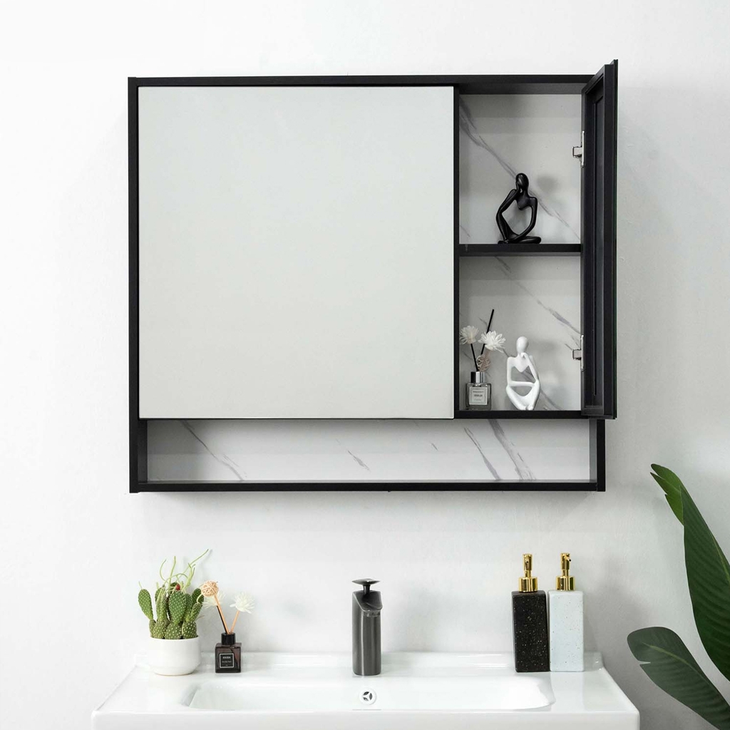 Bộ tủ chậu lavabo, tủ gương phòng tắm MW6952