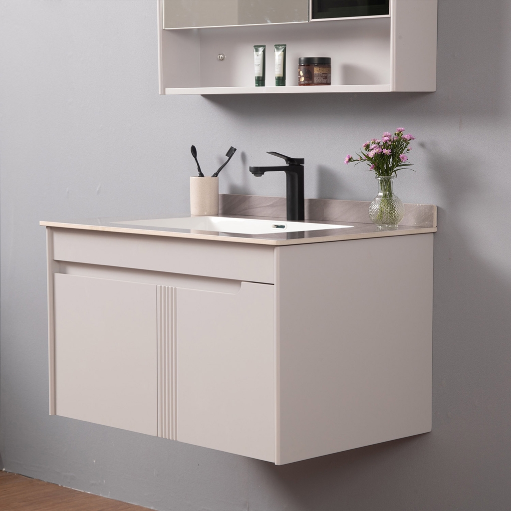 Bộ tủ chậu lavabo, tủ gương phòng tắm MW2805