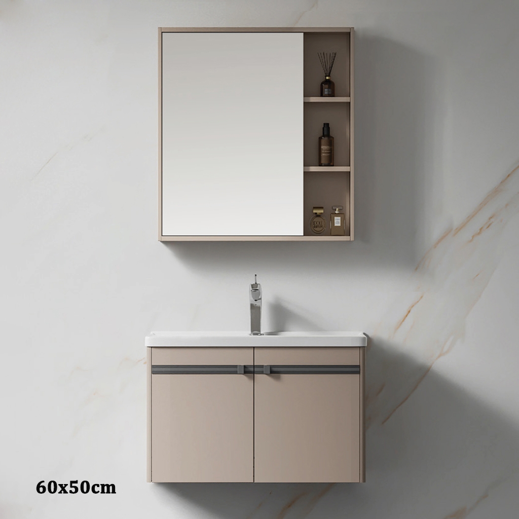 Bộ tủ chậu lavabo, tủ gương phòng tắm MW2702