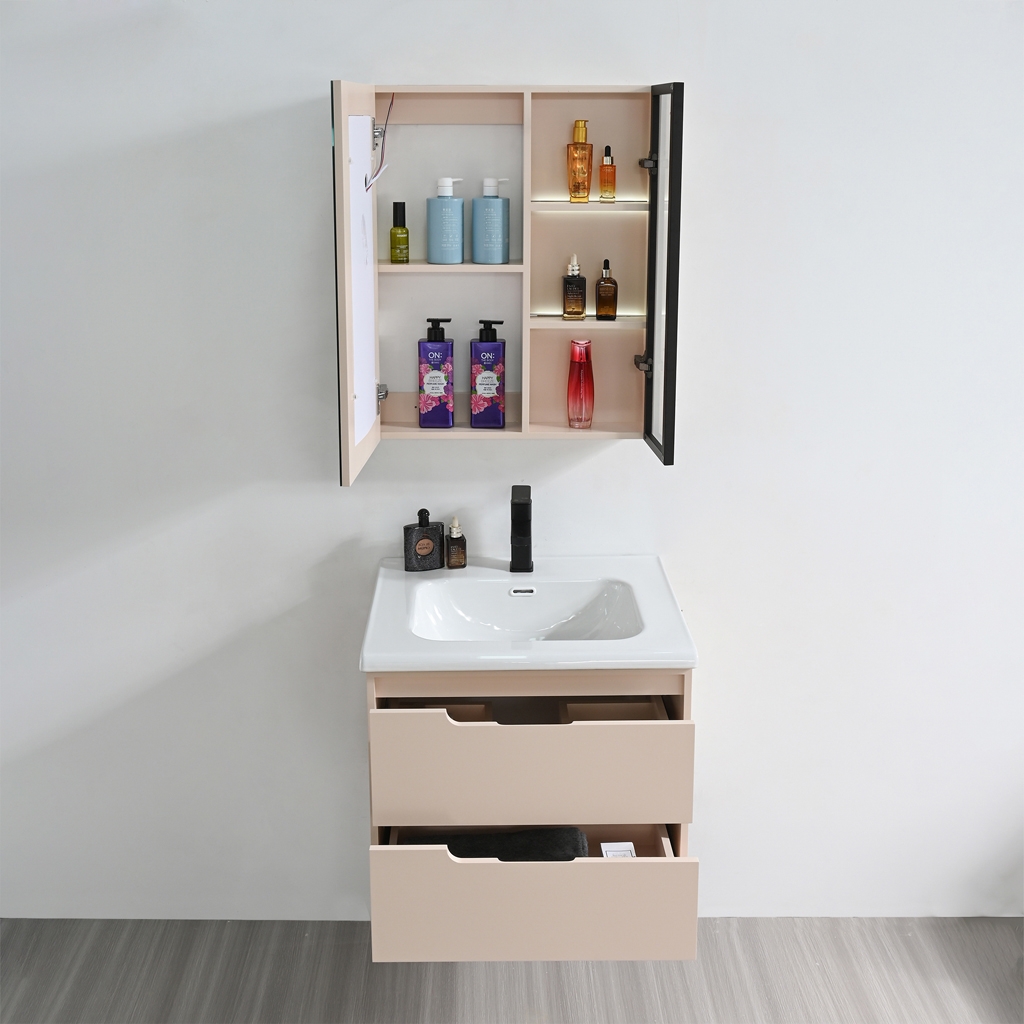 Bộ tủ chậu lavabo, tủ gương phòng tắm MW2820