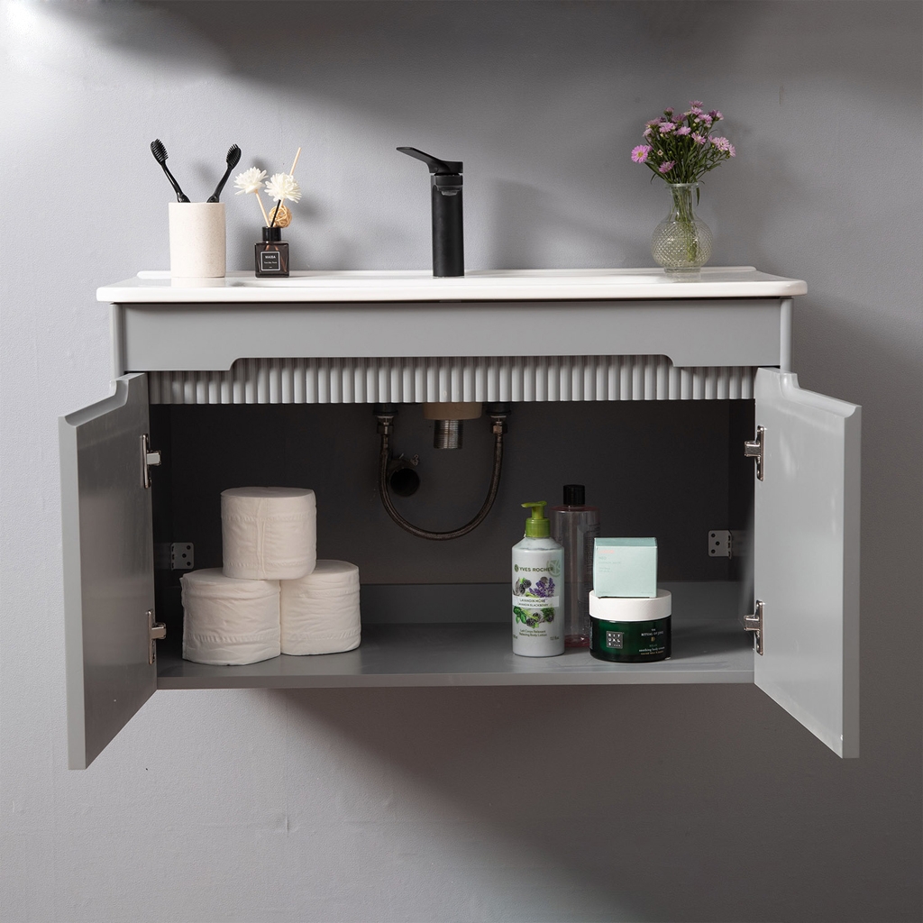 Bộ tủ chậu lavabo, tủ gương phòng tắm MW2701