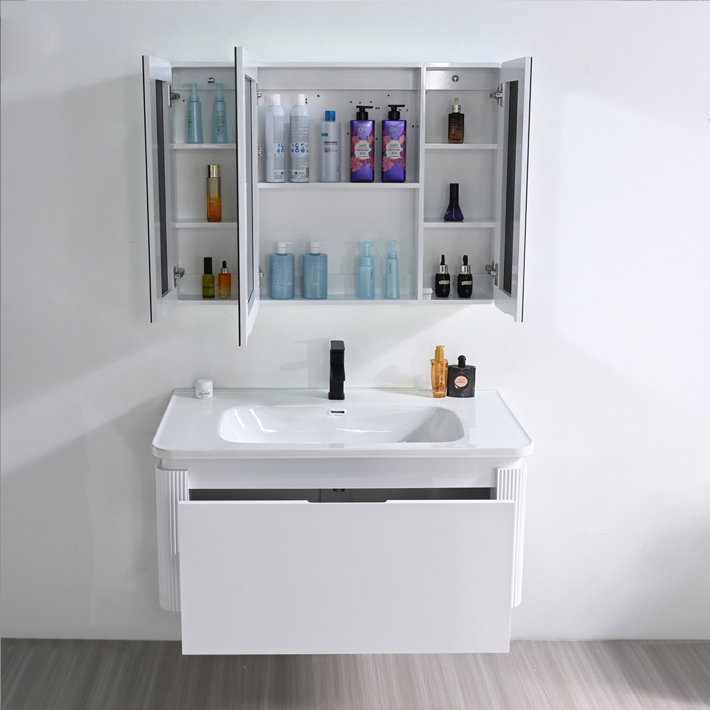 Bộ tủ chậu lavabo, tủ gương phòng tắm MW2823