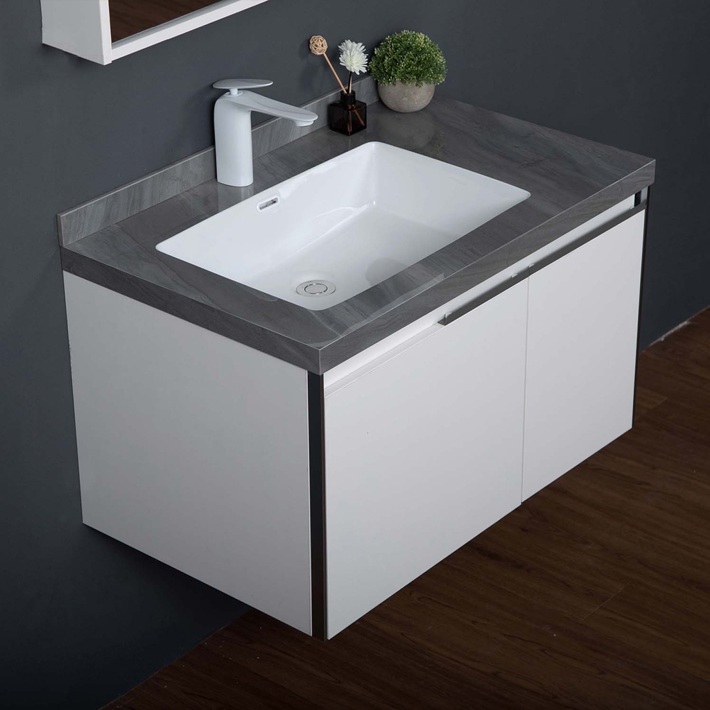 Bộ tủ chậu lavabo, tủ gương phòng tắm MW6631