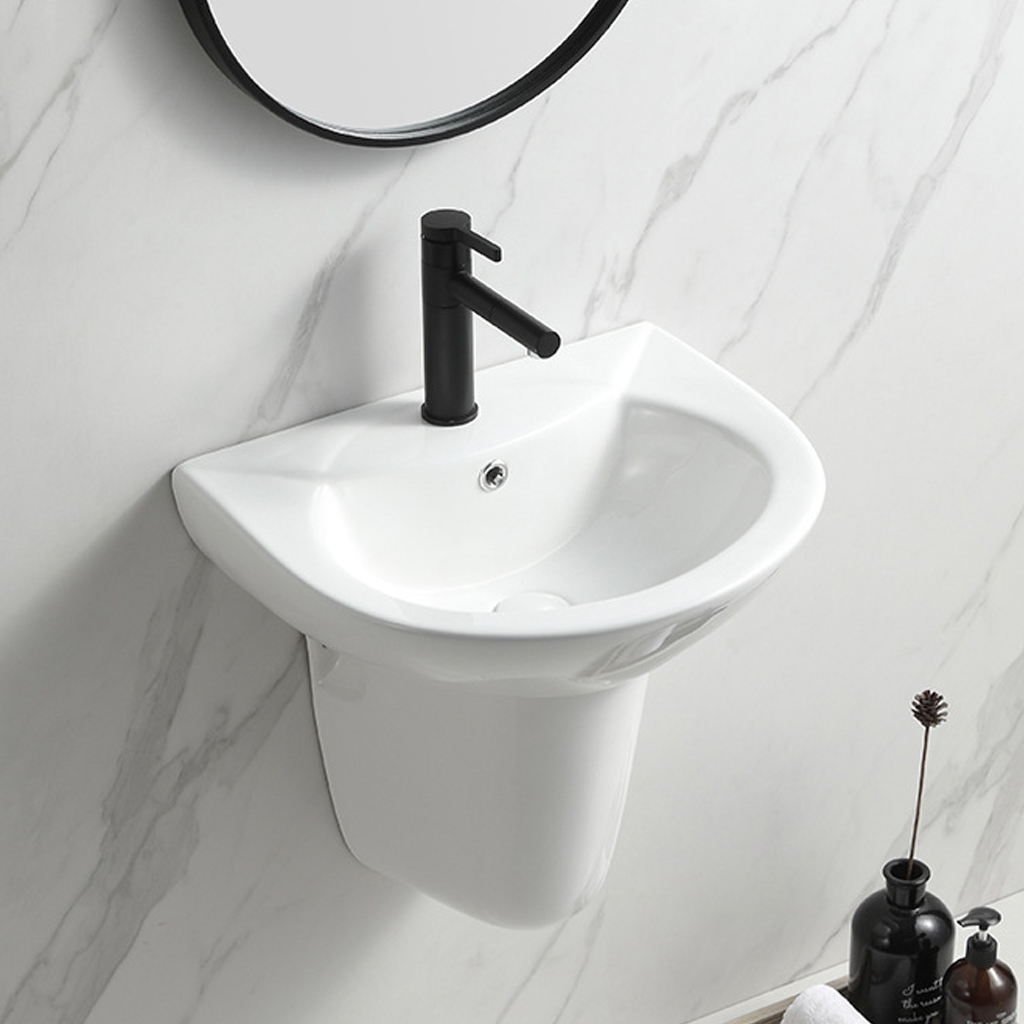 Chậu rửa mặt treo chân lửng F-CL01