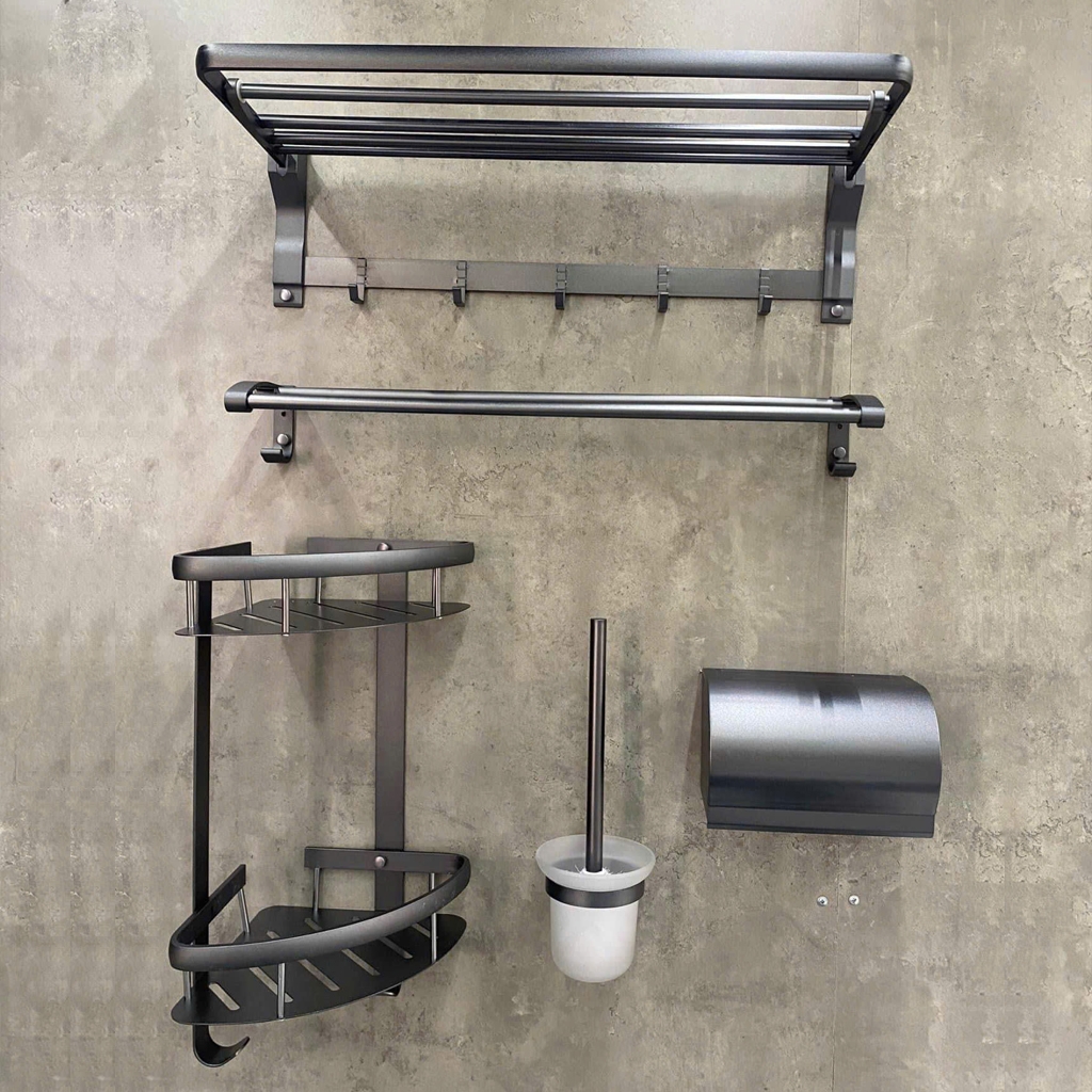 Bộ phụ kiện 6 món cao cấp xám