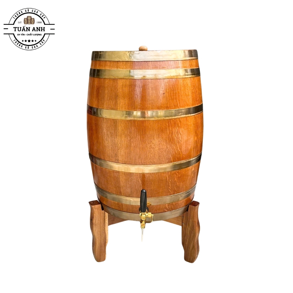 Thùng Gỗ Sồi 100L Dáng Đứng