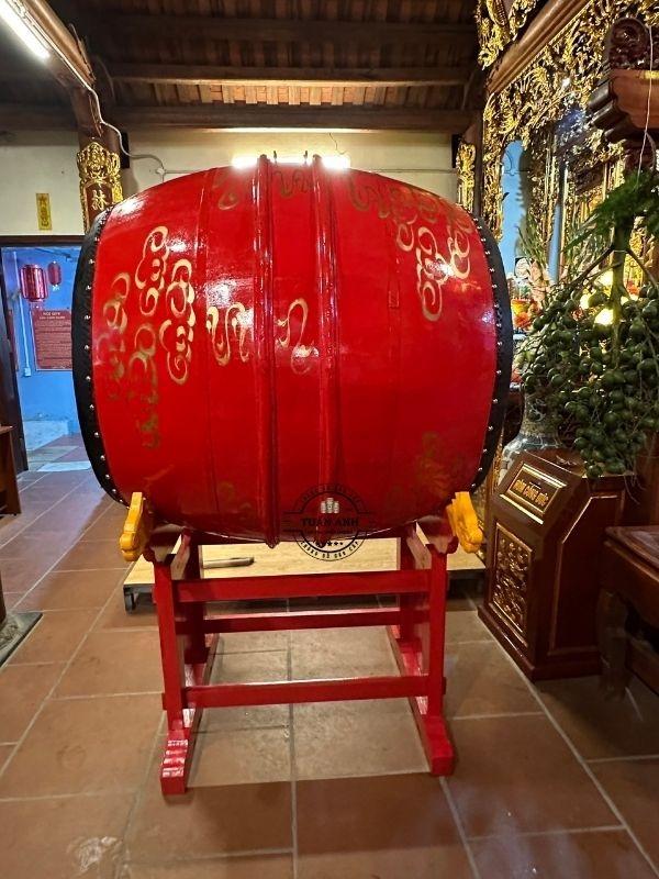 Trống gỗ mít da trâu đường kính 1m cao 1m2