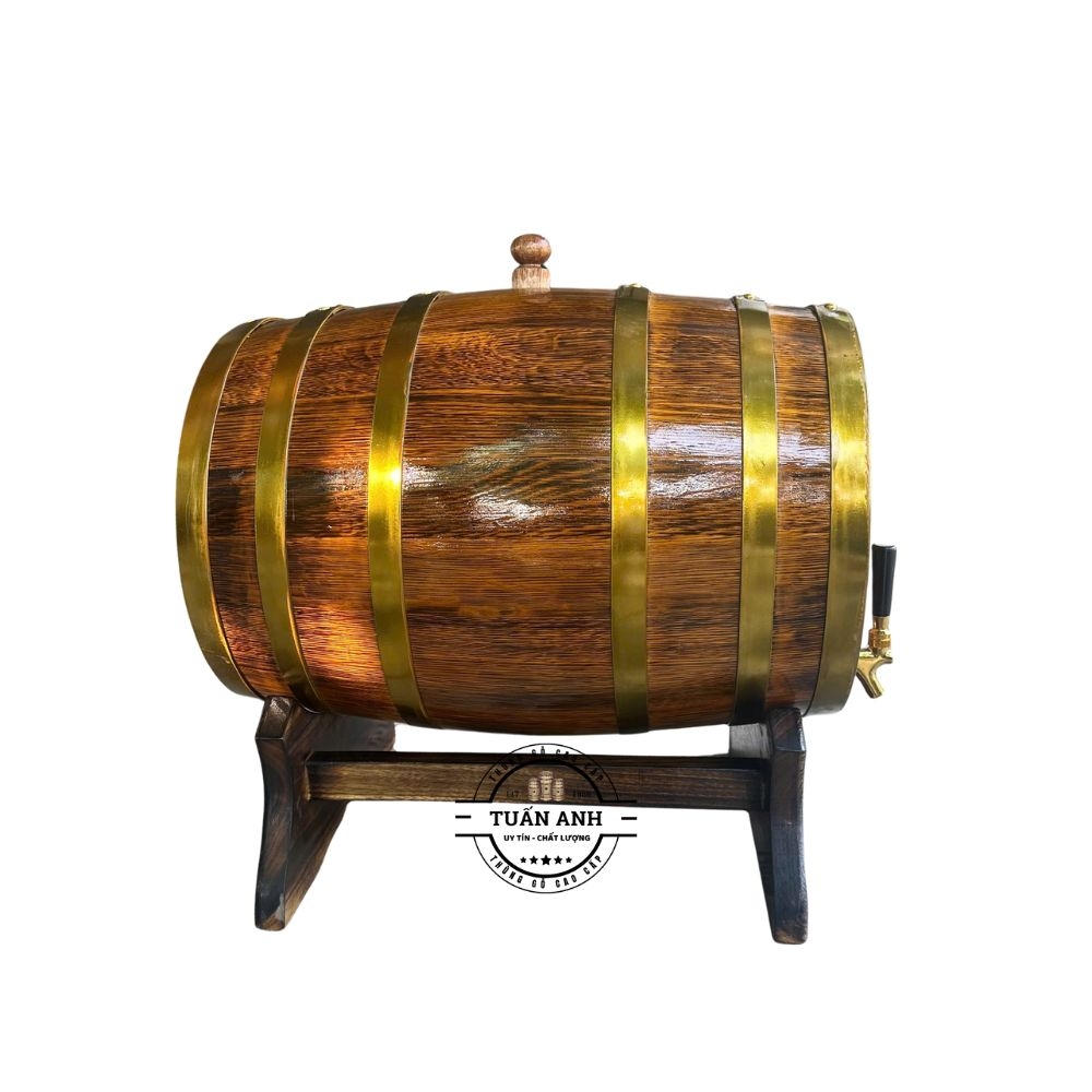 Thùng Gỗ Sồi 50L Giả Cổ