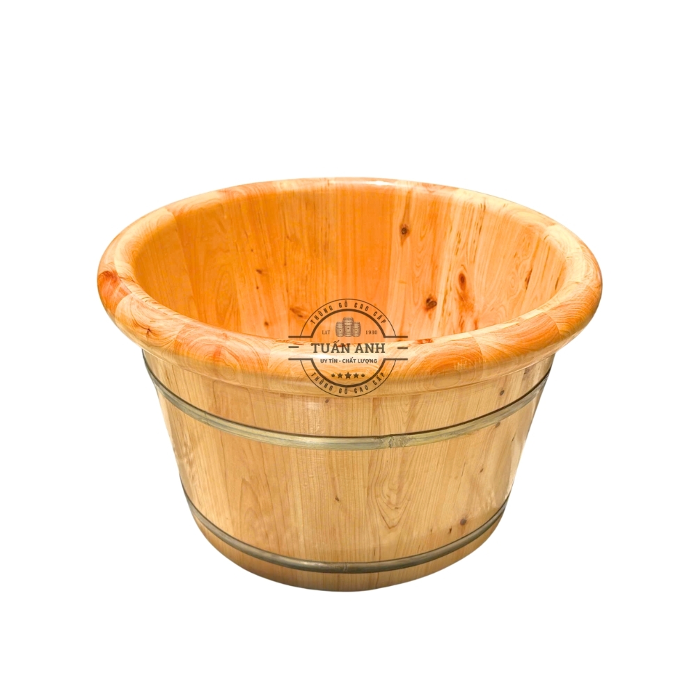 Chậu Gỗ Tuyết Tùng Ngâm Chân