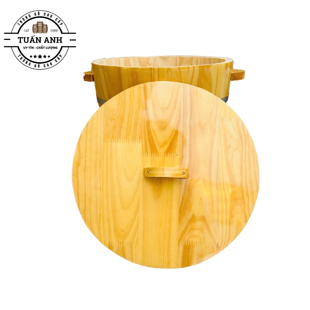 Thùng Gỗ Đựng Gạo Cao Cấp 15kg