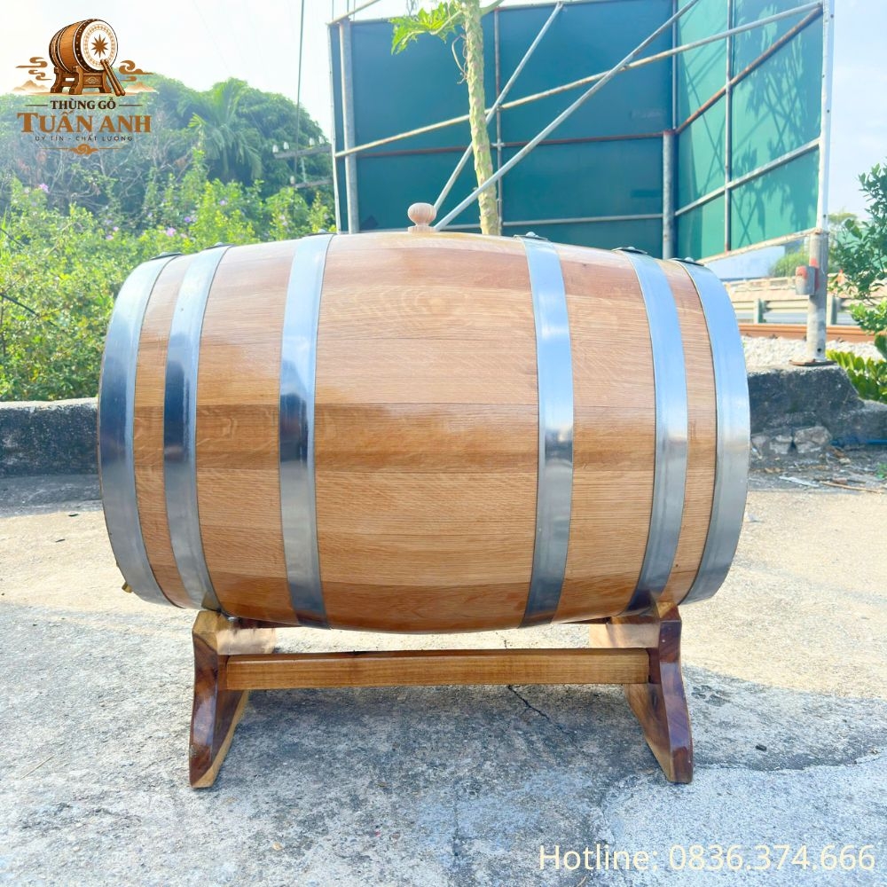 Thùng Gỗ Sồi 100L