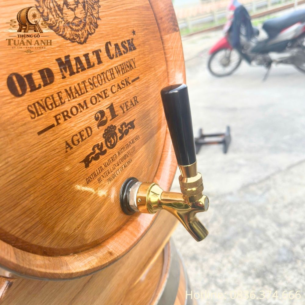 Thùng Gỗ Sồi 30L