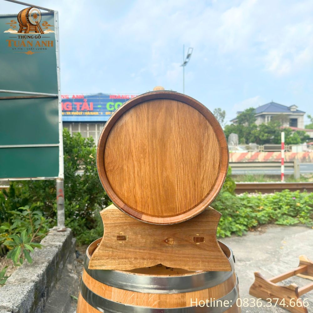 Thùng Gỗ Sồi 30L