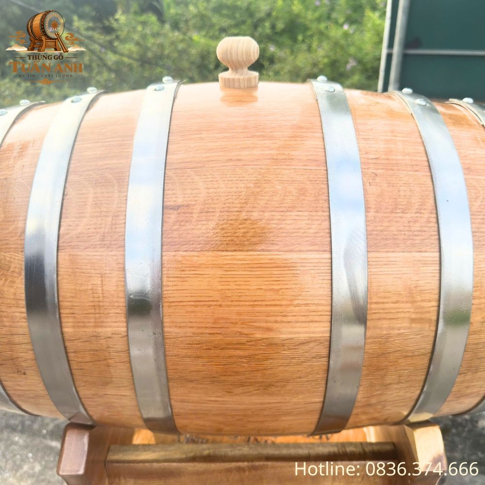 Thùng Gỗ Sồi 30L