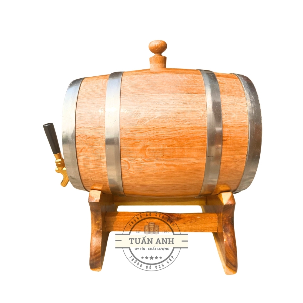 Thùng gỗ sồi 10L – Giao hàng nhanh, Freeship toàn quốc