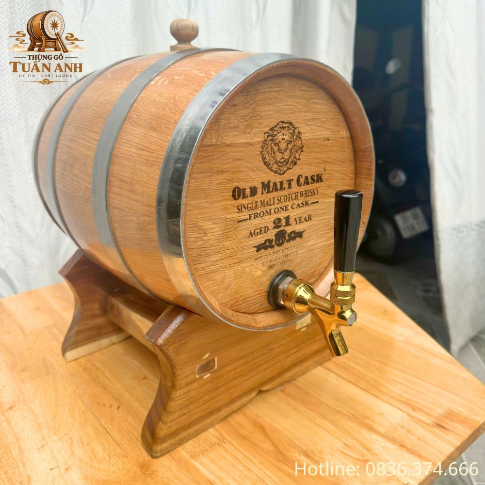 Thùng rượu gỗ sồi 10L giá tốt – Thùng Gỗ Tuấn Anh