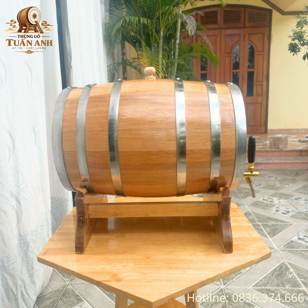 Thùng Gỗ Sồi 50L