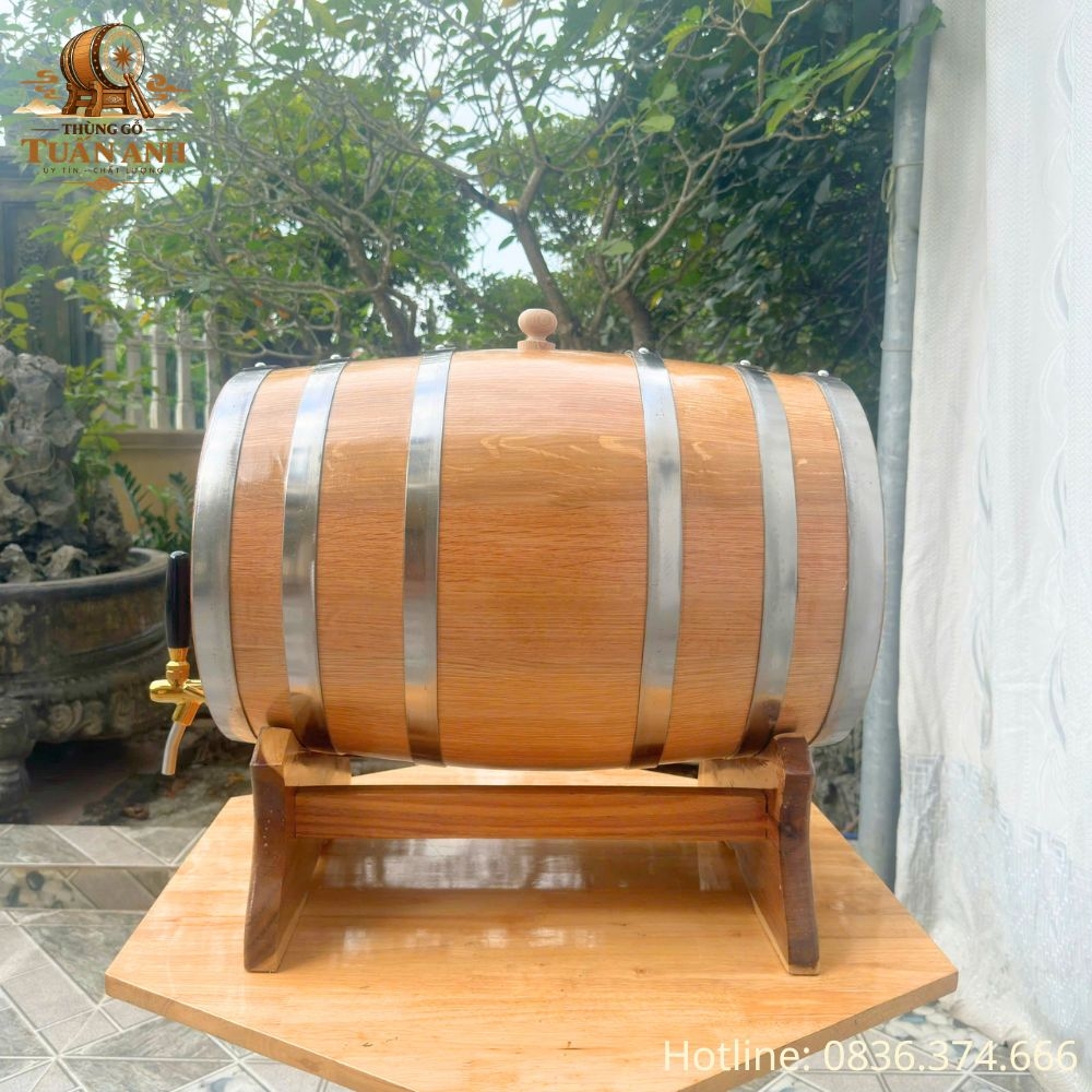 Thùng Gỗ Sồi 50L