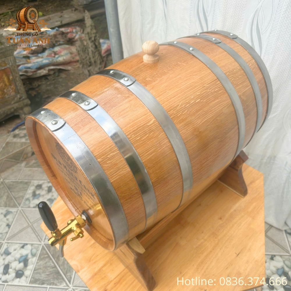 Thùng Gỗ Sồi 50L