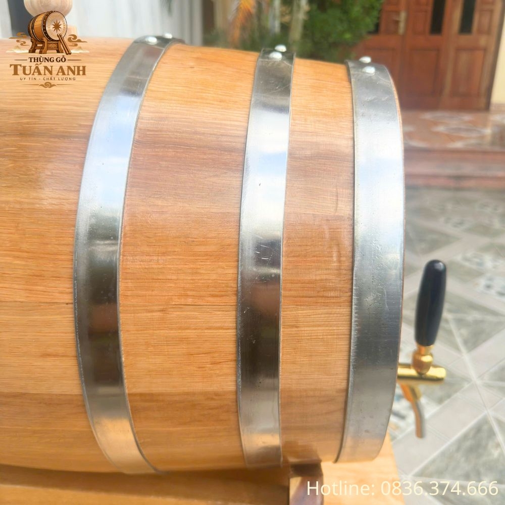 Thùng Gỗ Sồi 50L
