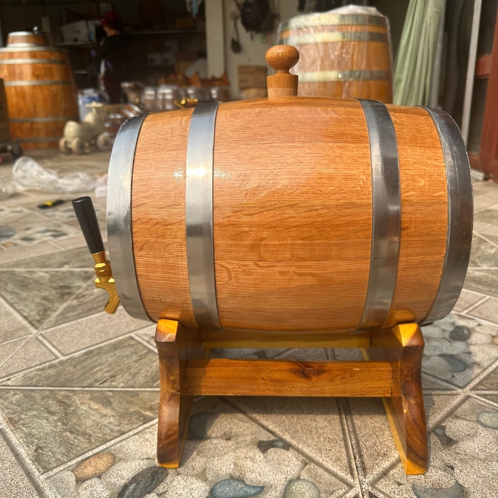 Thùng rượu gỗ sồi 10L giá tốt – Thùng Gỗ Tuấn Anh