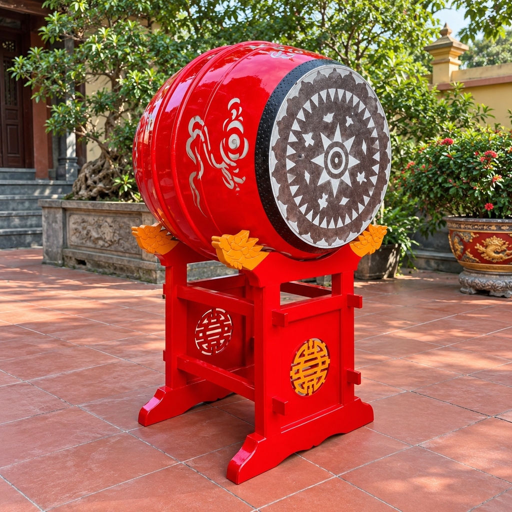 Trống Đình Chùa ĐK 90cm x 110cm
