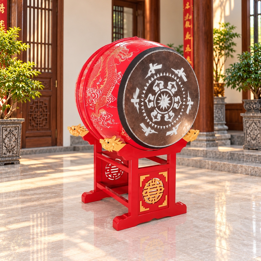 Trống Đình Chùa ĐK 80cm x 100cm