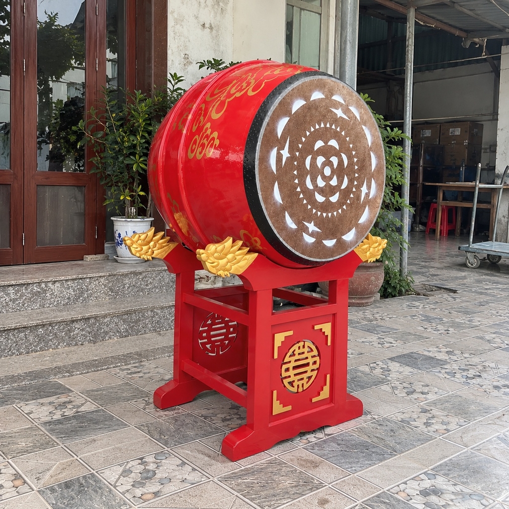 Trống Đình Chùa ĐK 110cm x 130cm